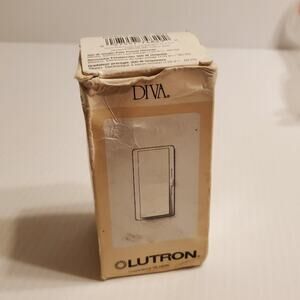 Lutron Dimmer DVELV-300P-WH, 300w New open box